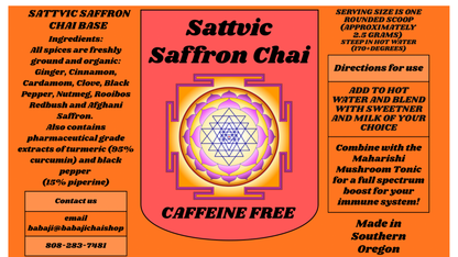 Sattvic Saffron Medicinal Chai
