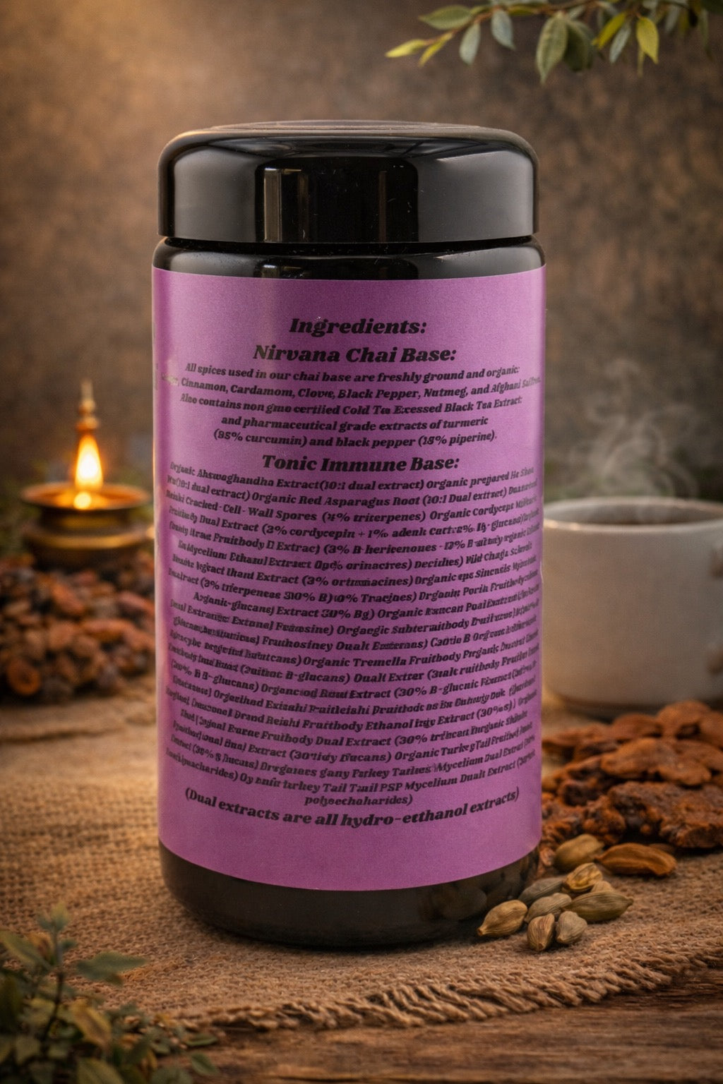 MahaNirvana Mushroom Chai Tonic